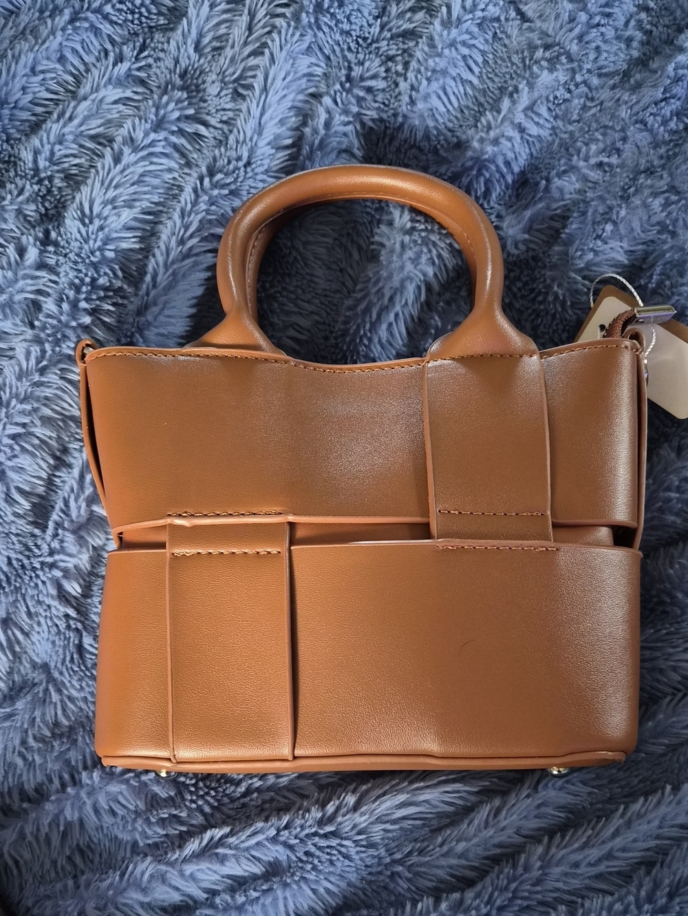 Classic Tan Structured Tote Bag - Women